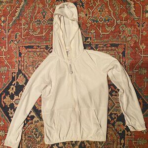 Athleta Girl sport jacket in white, size L/12